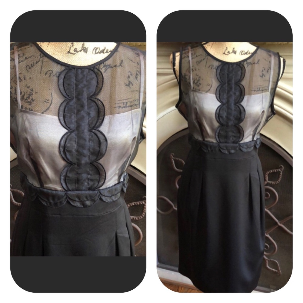 NWOT London Times Little Black Dress Sz 14p